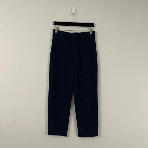 Madewell Navy Blue Birchmoor Sweater Knit Pants Size Medium - Picture 1 of 7